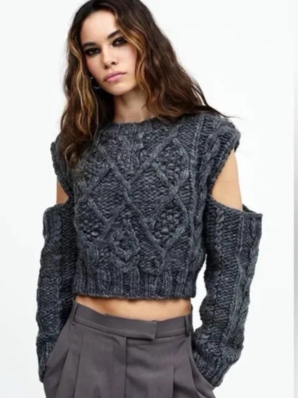NWT For Love & Lemons Andie Cut-Out Sweater Size XS